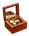 木質 紅色木盒 音樂盒 MUSIC BOX